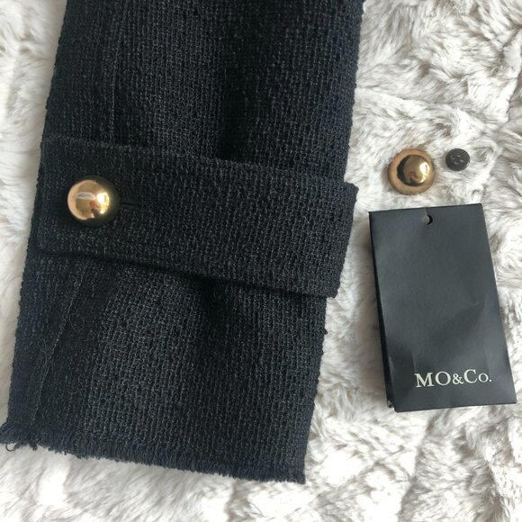 MO&Co. Vintage Cotton-blend Cropped Jacket_Women _ BLACK _ Size S - Picture 7 of 16